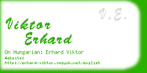 viktor erhard business card